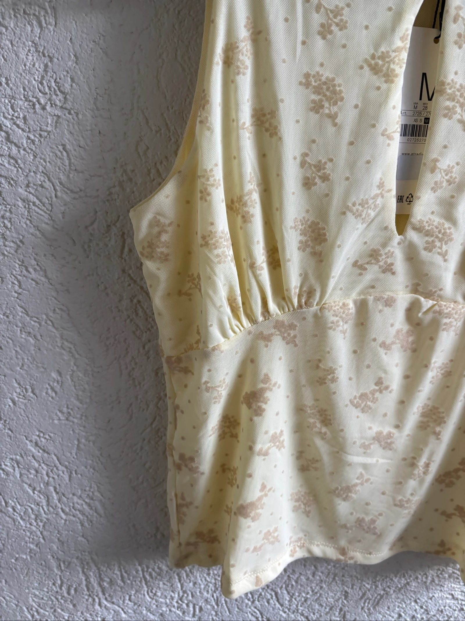 Stradivarius yellow summer top ladies - size M – photo 3